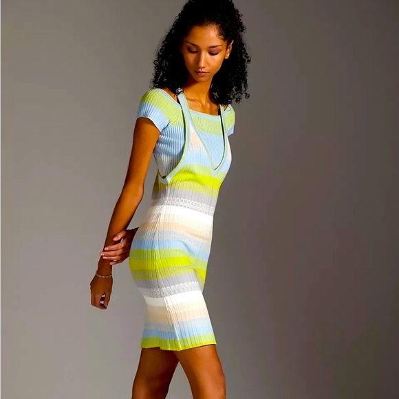 Anthropologie Daily Practice Knit Bodycon Sleeveless Dress size Small - Picture 2 of 9